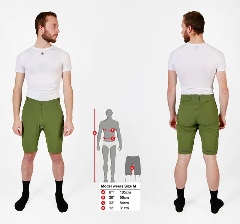 Endura GV500 Foyle Shorts in Black -2